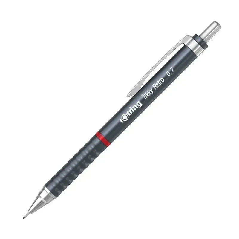Rotring Tikky Retro Versatil Kalem 0.7 Metalik Gri 2202570