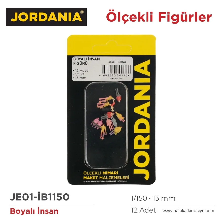 Jordania 1\150 13 Mm Boyalı İnsan 12"li İb1150