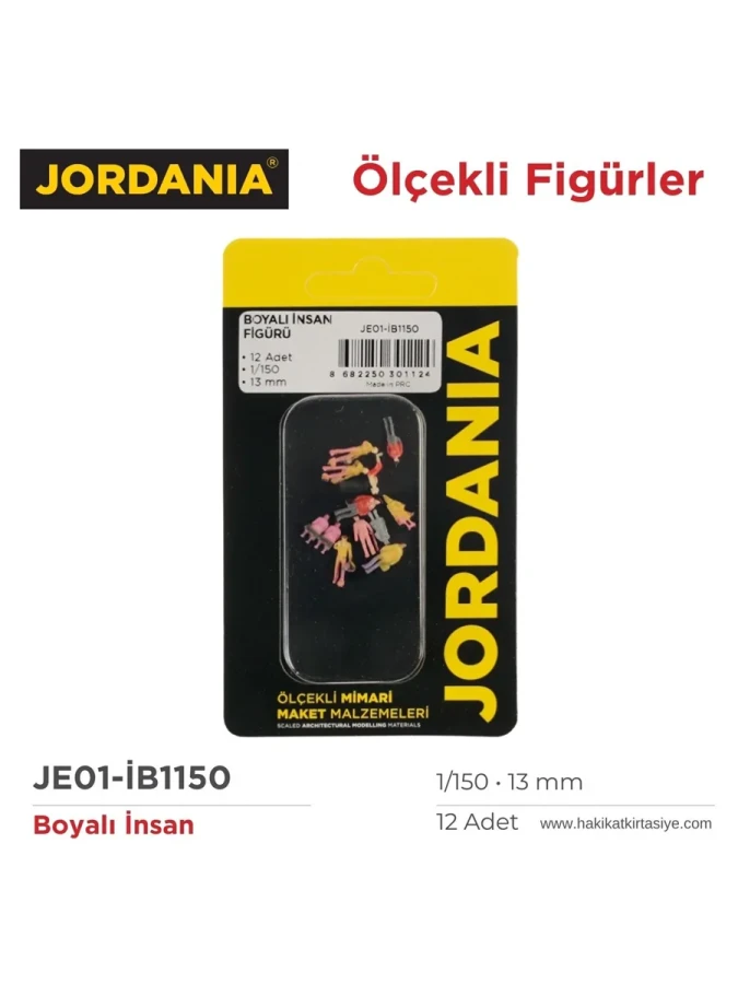 Jordania 1\150 13 Mm Boyalı İnsan 12"li İb1150