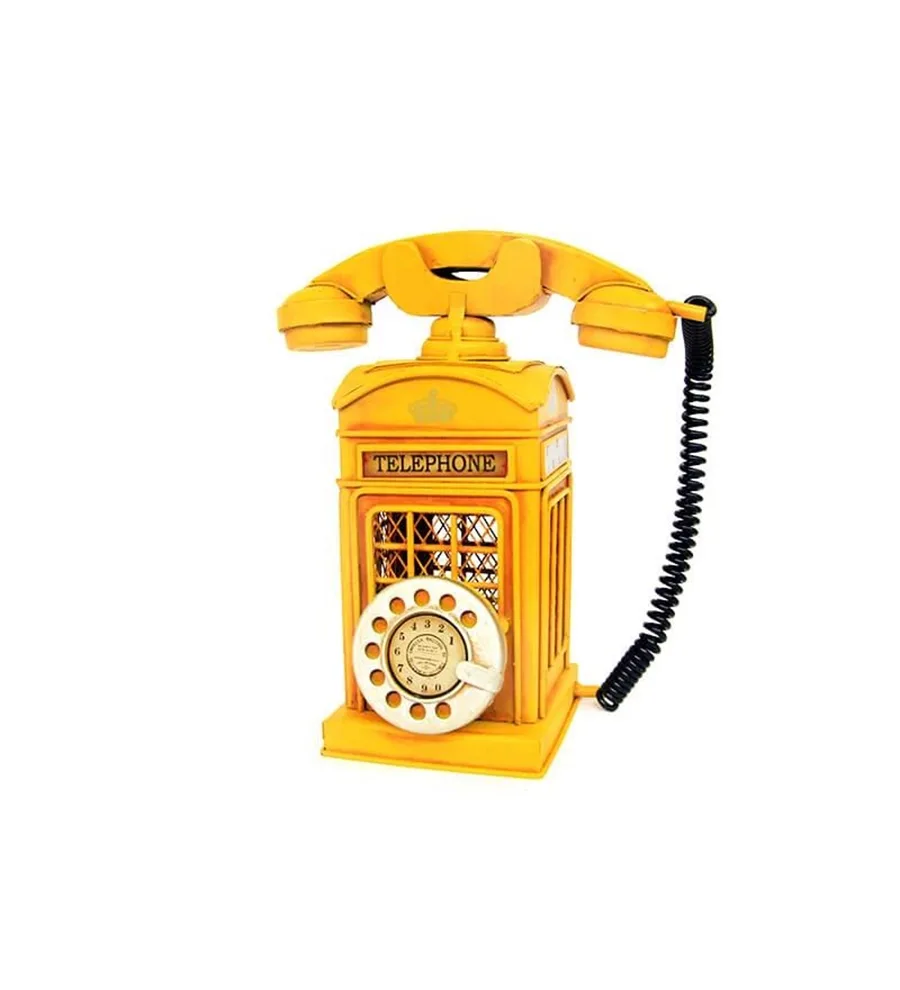 Misyon Dekoratif Obje Ahizeli Telefon Model Saatli Kumbara 2318