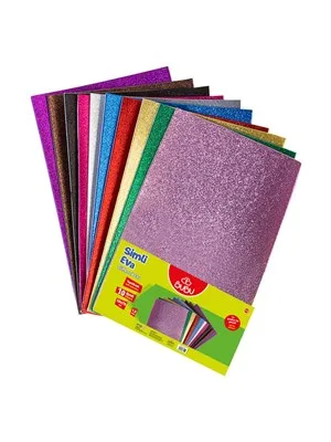 Bubu 20x30 Cm 1.8 Mm Yapışkanlı Eva 10 Renk Ev0036