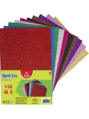 Bubu 20x30 Cm 1.8 Mm Simli Eva 10 Renk Ev0037