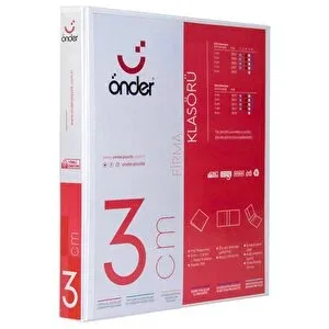 Önder 3 Cm 4 Halka D Mekanizma İç Cepli Klasör Mavi 2013-1