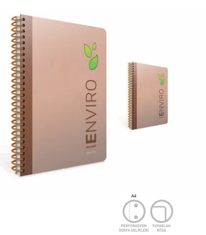Gıpta Envıro A4 Sert Kapak Spiralli Extra Light Defter Çizgili 120 Yp 3990