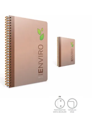 Gıpta Envıro A4 Sert Kapak Spiralli Extra Light Defter Çizgili 120 Yp 3990