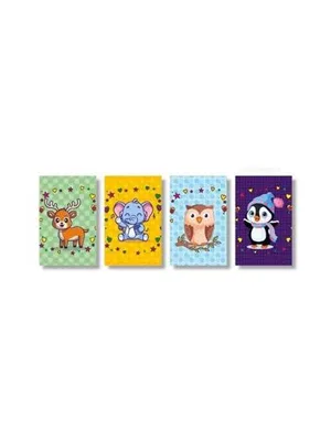 Elma Sevimli Hayvanlar 14x20 Sert Kapak Defter Kareli 120 Yp Mbh01-yıh