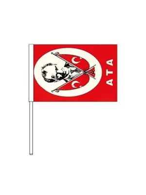 Vatan Sopalı Kağıt Türk Bayrağı Küçük Boy Vt801 (saplı Bayrak)