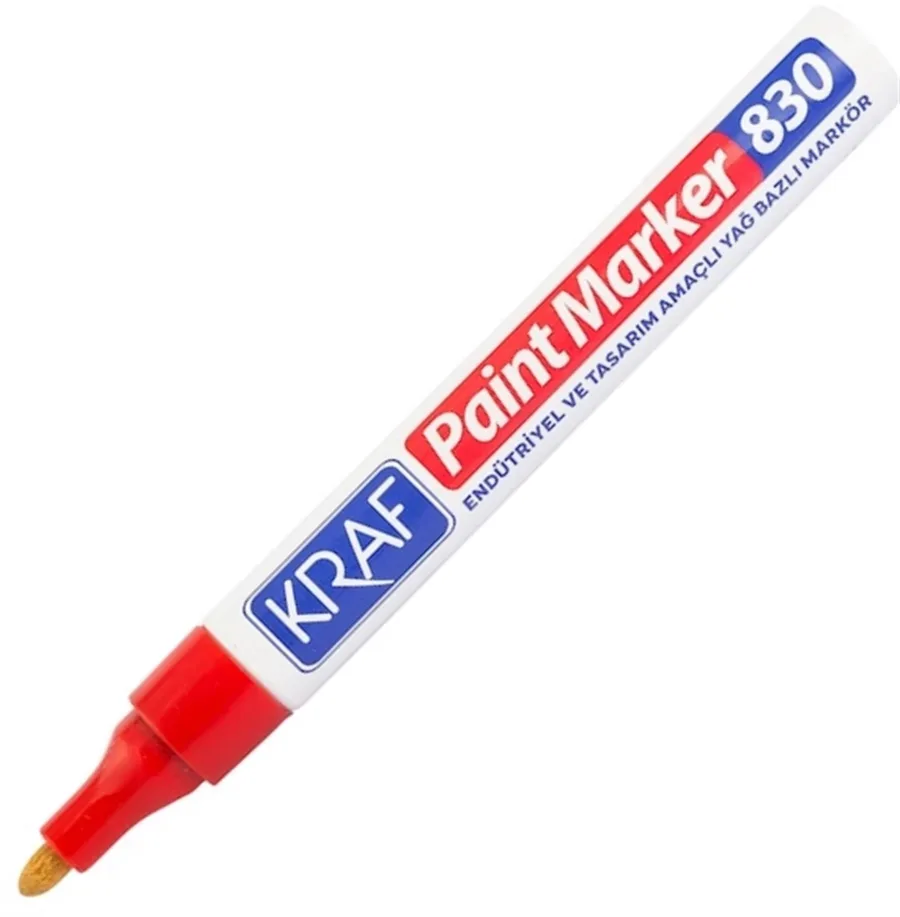 Kraf 830 Paint Marker Kalem Kırmızı