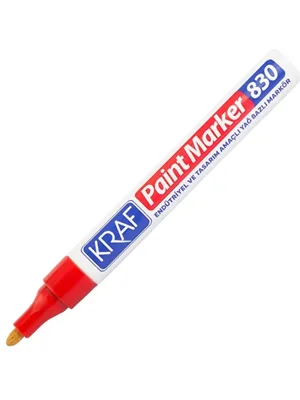 Kraf 830 Paint Marker Kalem Kırmızı