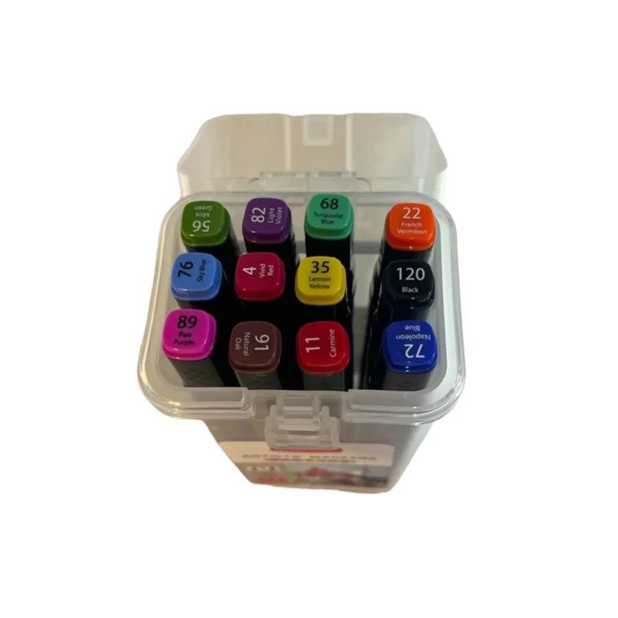 Mona Lisa Touchblack Çift Uçlu Marker Kalem 12 Renk Tm1-12