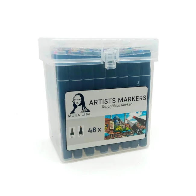 Mona Lisa Touchblack Çift Uçlu Marker Kalem 48 Renk Tm1-48