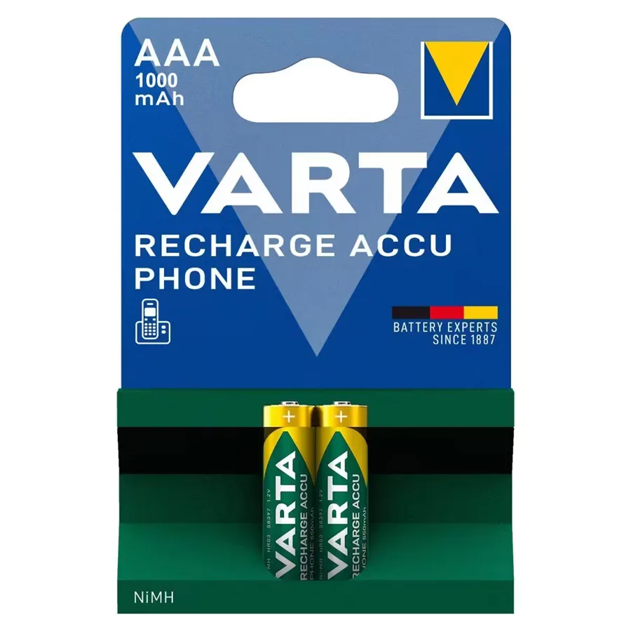 Varta Aaa 1000mah Şarjlı Pil 2"li