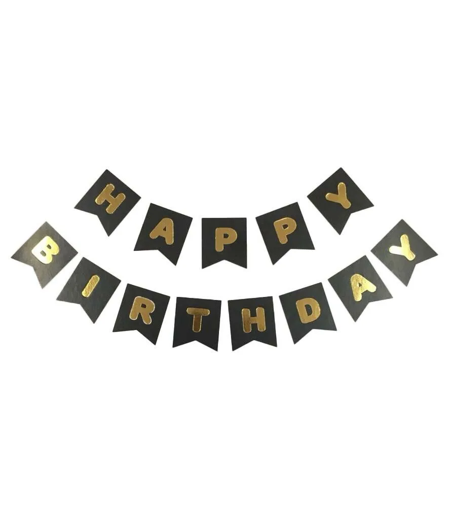 Nedi Kırlangıç Oynar Yazı 'happy Birthday' Siyah 15507