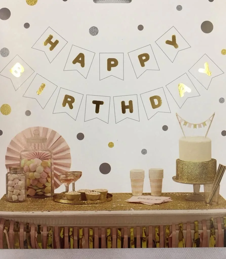 Nedi Kırlangıç Oynar Yazı 'happy Birthday' Beyaz 155103