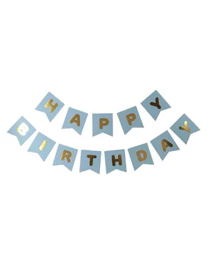 Nedi Kırlangıç Oynar Yazı 'happy Birthday' Mavi 15508