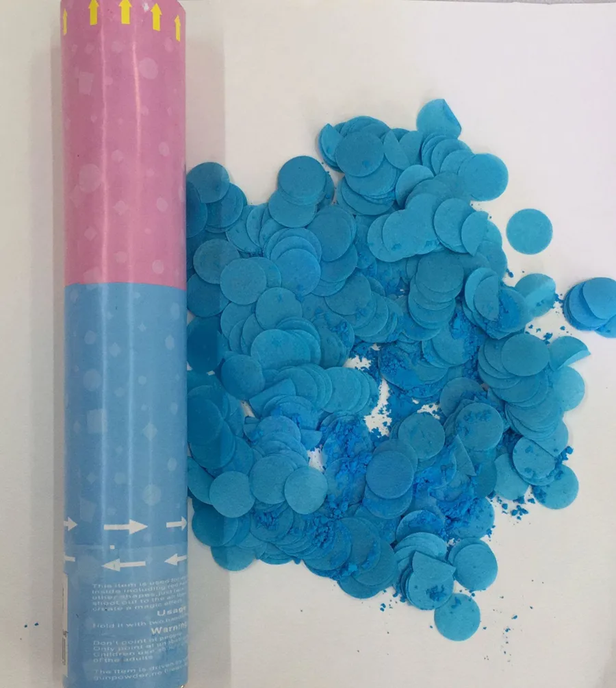 Nedi 30 Cm Konfeti Cinsiyet Mavi Kırpıntı + Mavi Pudra 12446
