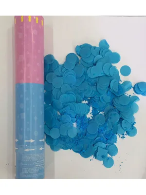 Nedi 30 Cm Konfeti Cinsiyet Mavi Kırpıntı + Mavi Pudra 12446