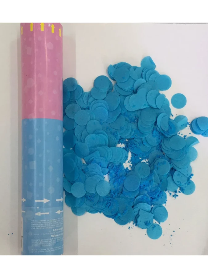 Nedi 30 Cm Konfeti Cinsiyet Mavi Kırpıntı + Mavi Pudra 12446