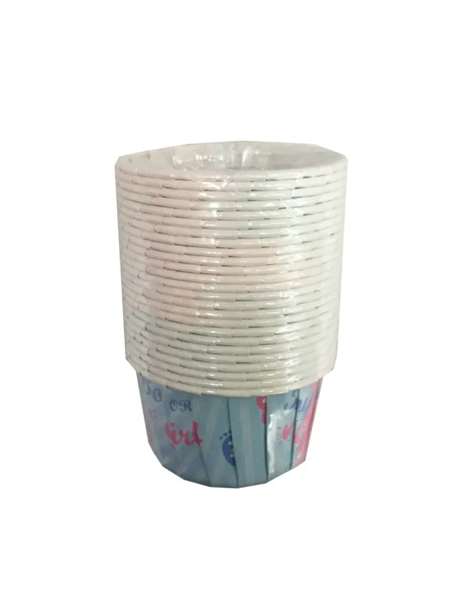 Nedi 50x40 Kağıt Cup Kek Kalıbı 25"li Kapsül No:3 Kız Mı? Erkek Mi?