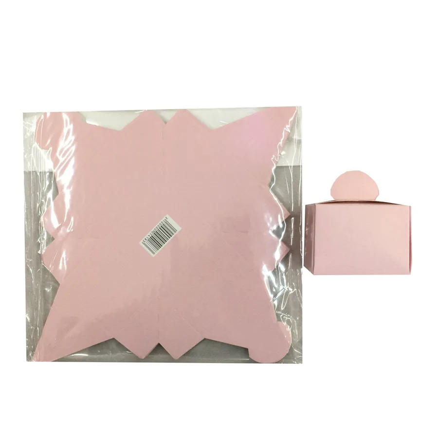 Nedi Karton Lokum Kutusu 25"li Makaron Pembe 05418
