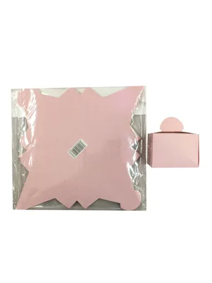 Nedi Karton Lokum Kutusu 25"li Makaron Pembe 05418