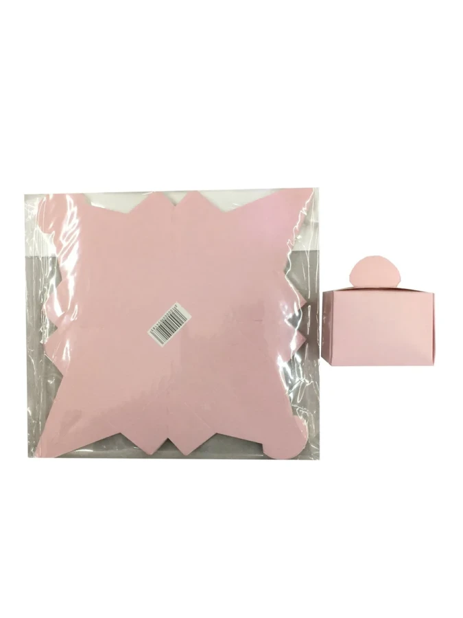 Nedi Karton Lokum Kutusu 25"li Makaron Pembe 05418