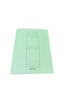 Folıx 1.hamur Yarım Kapak Karton Dosya Yeşil Dr.00765