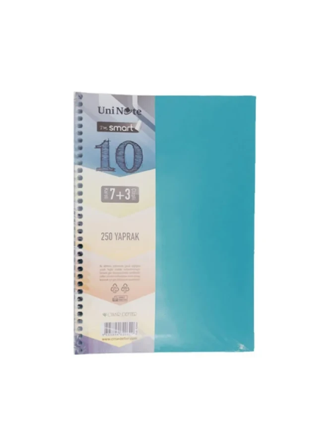 Çınar I'm Smart A4 Spiralli Pp Kapak 7+3 Ayraçlı Defter 250 Yp 62062