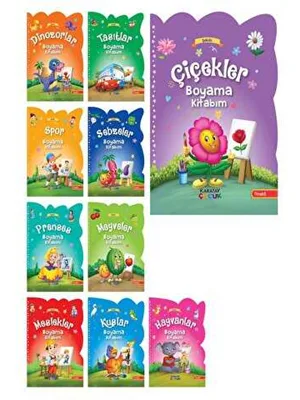 Şekilli Örnekli Boyama Kitabım - Karatay Yayınları
