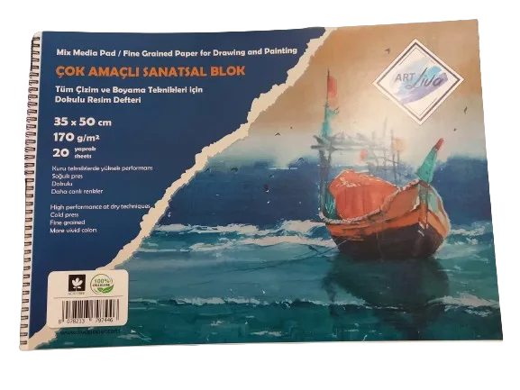 Art Liva 35x50 170 Gr 20 Yp Çizim Bloğu (dokulu Kağıt) Sd-104