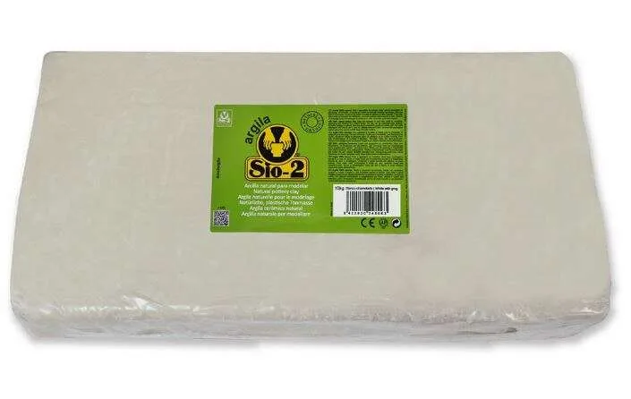 Sio 10kg Argila Doğal Çamur Şamotlu Natural Beyaz
