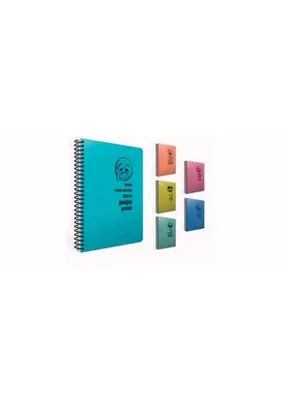 Gıpta Real A6 80yp Kareli Spiralli Pp Kapak Defter 7237