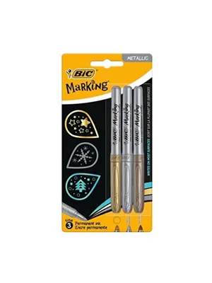 Bic Metalik Permanent Marker Kalem 3"lü 944033