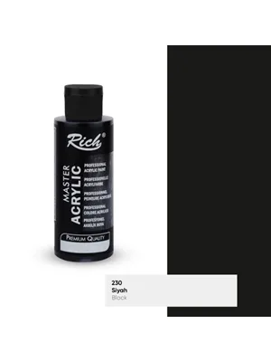 Rich 120 Cc Master Akrilik Boya Siyah 120-230