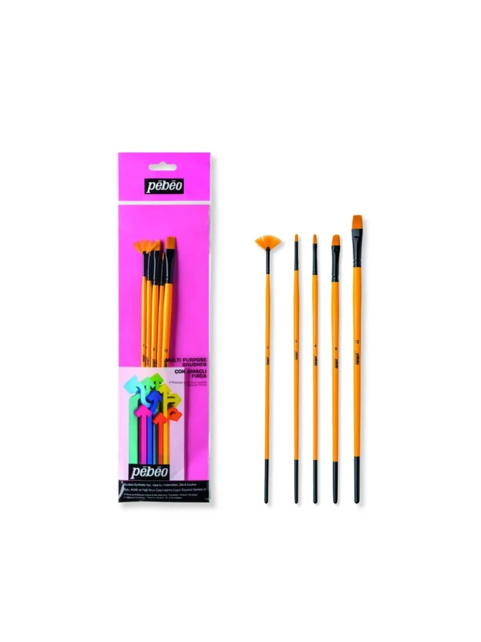 Pebeo Fırça Seti Akrilik 5"li (0-2-4-8-12) Set-13