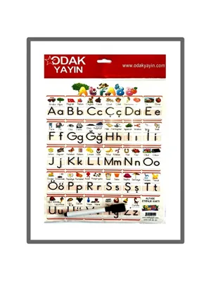 Odak A4 Türkçe Alfabe Kartı 10 Lu 777-019