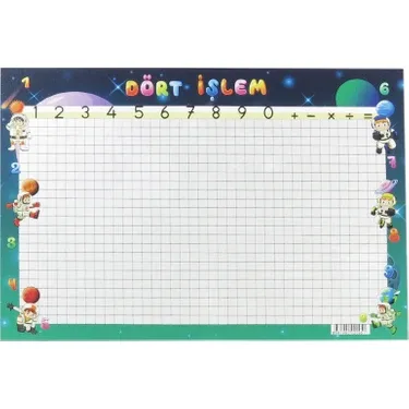 Odak A4 Yazı Çalışma - Dört İşlem Kartı 10 Lu 777-018