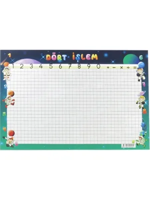 Odak A4 Yazı Çalışma - Dört İşlem Kartı 10 Lu 777-018