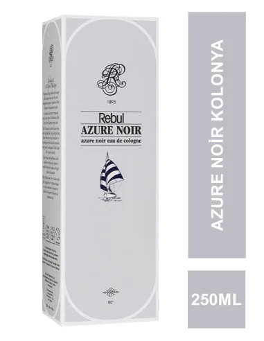 Rebul 250 Ml Kolonya Cam Şişe Azure Noir