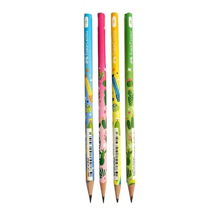 Faber Castell Desenli Kaktüs 2b Kurşun Kalem 5244000057