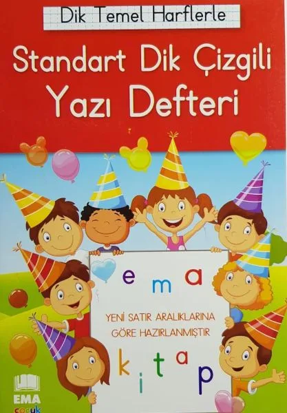 Ema 17x24 Kılavuz Dik Çizgili Yazı Defteri 24 Yp