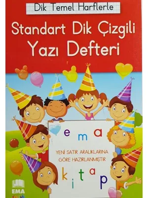 Ema 17x24 Kılavuz Dik Çizgili Yazı Defteri 24 Yp
