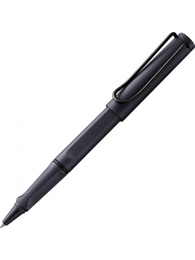 Lamy Safari Roller Kalem Metal Klips Steel Black 3e2-sb