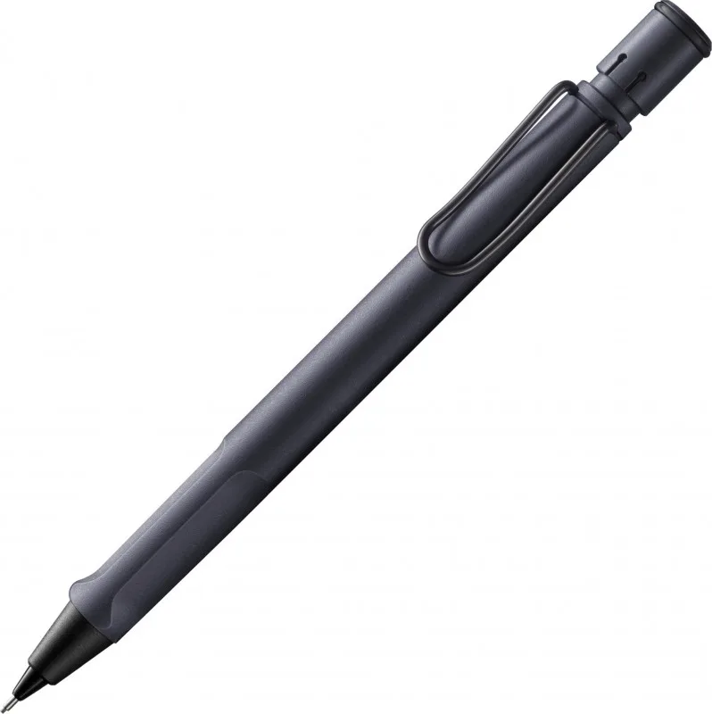 Lamy Safari 0.5 Versatil Kalem Metal Klips Steel Black 1e2-sb