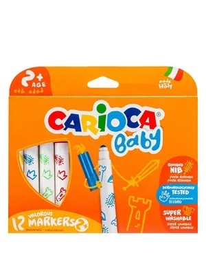 Carioca Jumbo Süper Yıkanabilir Keçeli Kalem 12"li 40569