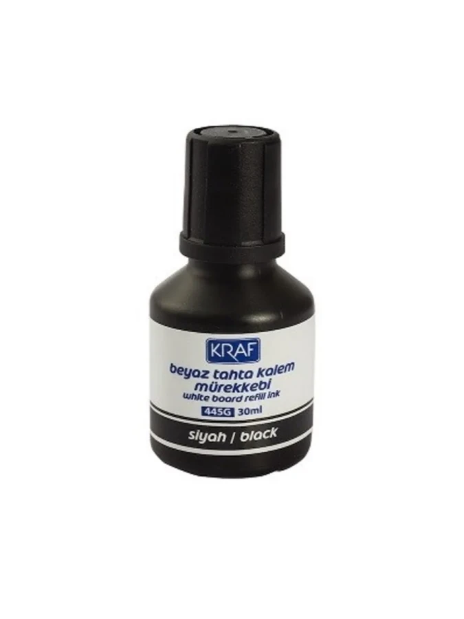 Kraf 445g 30 Ml Beyaz Tahta Kalemi Mürekkebi Siyah
