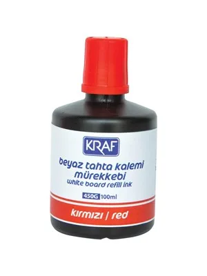 Kraf 445g 30 Ml Beyaz Tahta Kalemi Mürekkebi Siyah