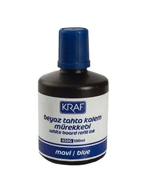 Kraf 445g 30 Ml Beyaz Tahta Kalemi Mürekkebi Siyah
