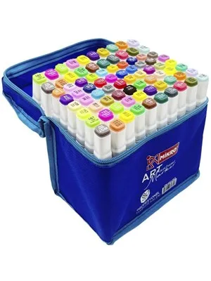 Mikro Art Çift Uçlu Marker Kalem Çantalı 12 Renk Zw-8001-12s