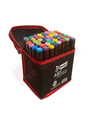 Mikro Art Çift Uçlu Marker Kalem Çantalı 12 Renk Zw-8001-12s